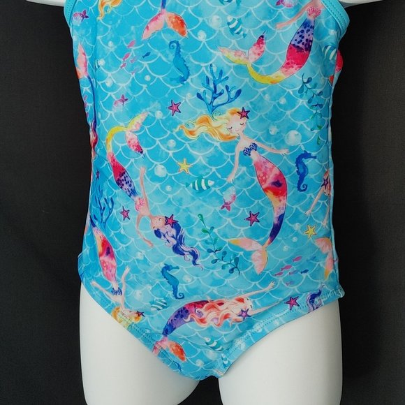 4 -5 GIRLS MERMAID ONE PIECE SWIMSUIT - Picture 4 of 4